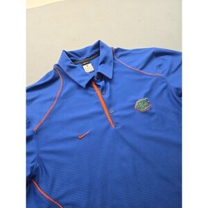UNIVERSITY OF FLORIDA GATORS UF GOLF POLO SHIRT NIKE SS Mens XL Blue Orange NCAA